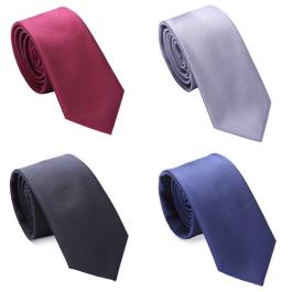 Solid Color Mens Skinny Necktie 