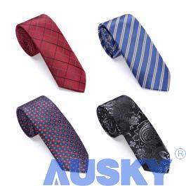 2.35'' Mens Skinny Necktie Polyester Silk