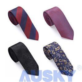 2.35'' Mens Skinny Necktie Polyester Silk 