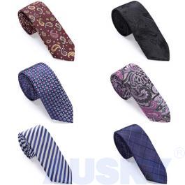 2.35'' Mens Skinny Necktie Polyester Silk